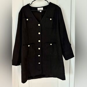 Tuckernuck Pomander Place Keira Tweed Long Sleeve Mini Dress